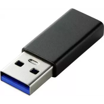 Renkforce RF-4472306 Kabeļa interfeisa/dzimuma adapteris USB Type A uz USB Type C Melns (RF-4472306)