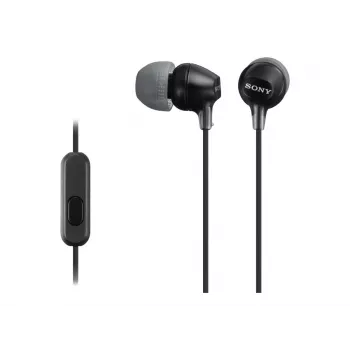 Sony MDR-EX15AP, Vadu austiņas, 8 – 22000 Hz, Zvani/Mūzika, 3 g, Melnas