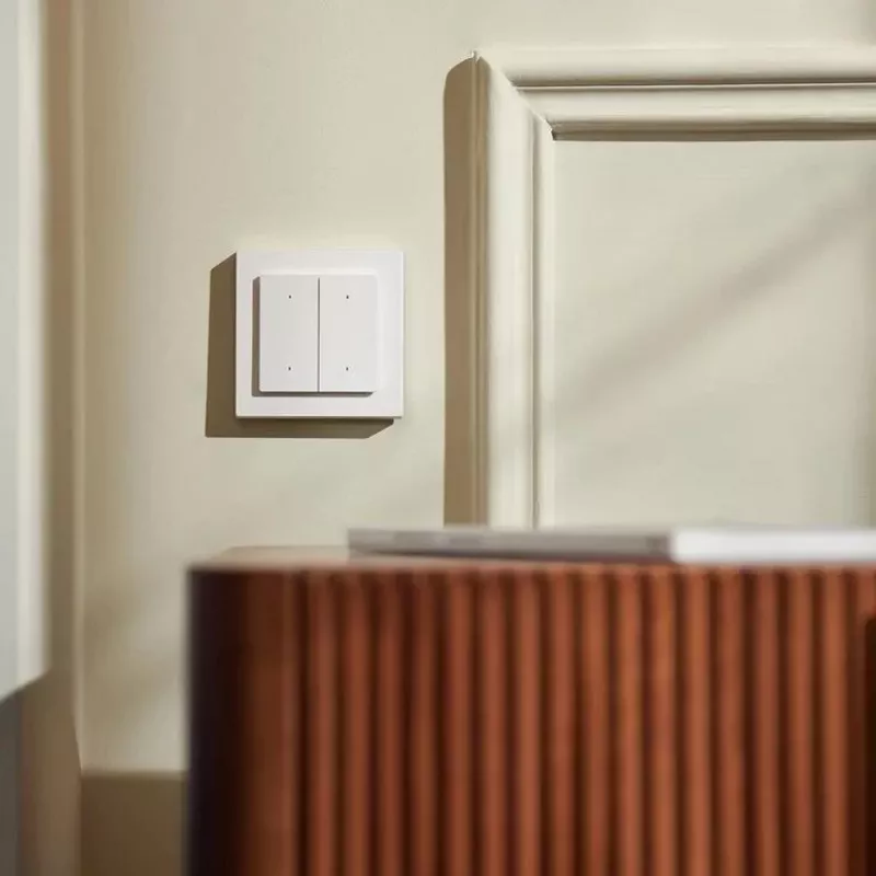 Aqara Light Switch H2 EU (4 pogas, 2 kanāli) (WS-K08D) - Zigbee un Thread sienas slēdzis ar 2 relejiem
