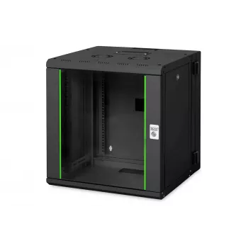 Sienas stiprinājuma tīkla skapis Digitus DN-19 12-U-3-SW