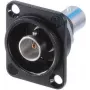 Neutrik NBB75DFIB-P BNC savienotājs - Melns - Nerūsējošais tērauds - Misija - POM - PTFE - Cinks - 1,5 V - 3 mΩ