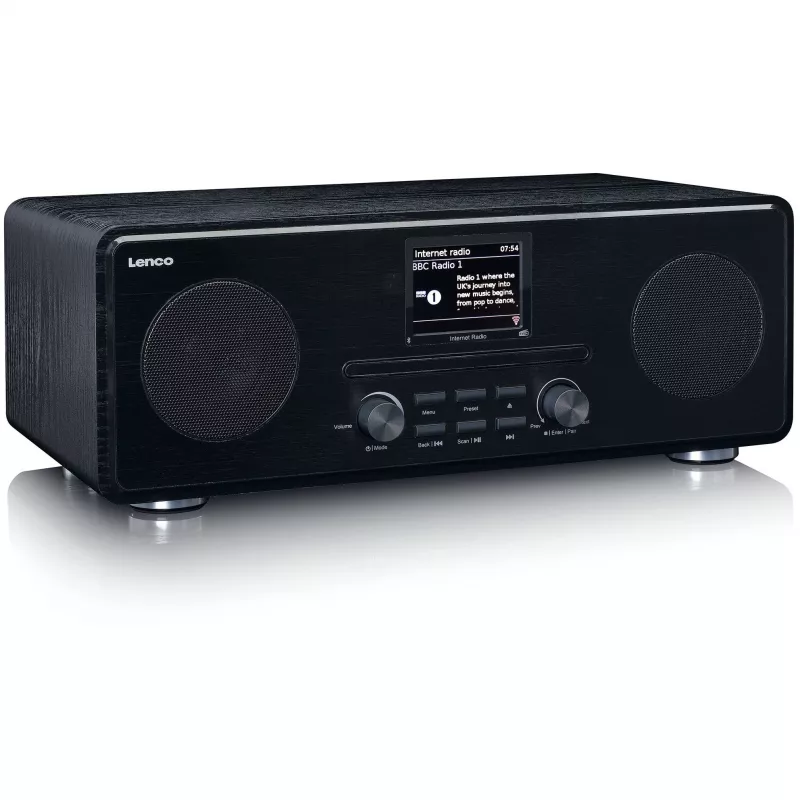 Interneta radio Lenco DIR-260 ar CD, DAB+ un Bluetooth