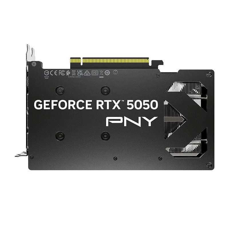Grafikas karte PNY GeForce RTX 5050 — 8 GB GDDR6, 2317 MHz, 128 bitu, PCIe x8 5.0, divu ventilatoru dzesēšana