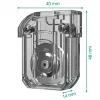 Leitz taisnā griezuma asmens nomaiņa precīzajam biroja trimmerim, 15 lapas, plastmasa, tērauds, pelēks, 14 mm, 40 mm, 48 mm