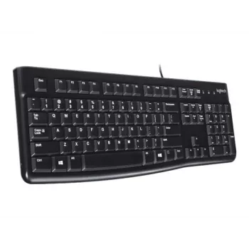 Logitech K120 vadu tastatūra, USB, QWERTZ, melna