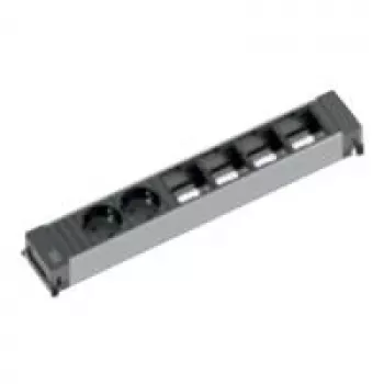 Pagarinātājs Bachmann 916.025 0,1 m 2 AC kontaktligzdas Melns