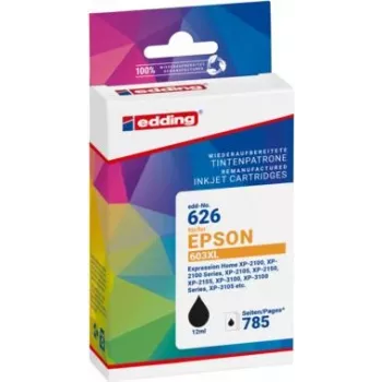 edding printera kasetne EDD-626 melna saderīga ar EPSON 603XL Bk