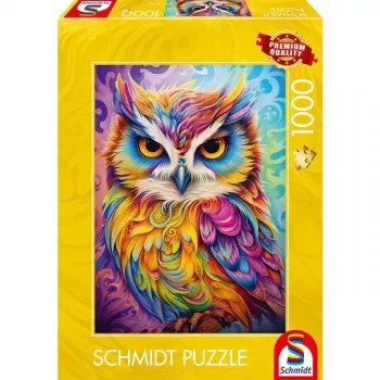 Puzle 1000 gabali Schmidt Spiele 59782 — Pūce papagaiļa tērpā