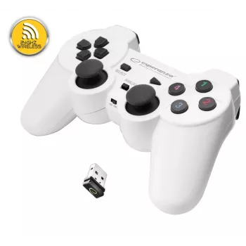 Esperanza EGG108W Gaming Controller Black, White RF spēļu pults Analogue / Digital PC, PlayStation 3