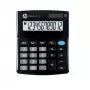 Galda kalkulators HP OC 112 — 12 ciparu LCD, baterija/saule, melns, 101×125×33 mm