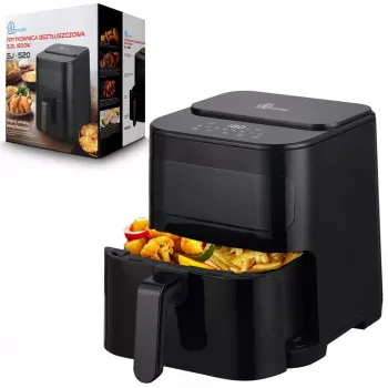 Extralink HOME AIR 5.2L EU SJ-520 karstā gaisa fritieris, 1600 W, melns