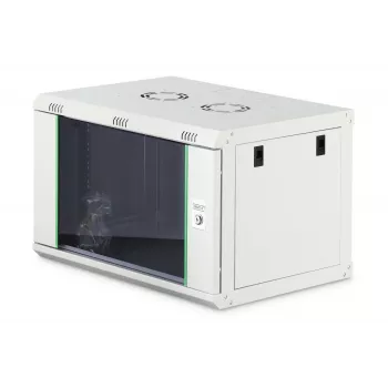 Sienas 19 inch skapja korpuss DIGITUS Dynamic‑N DN-37100, 7U, 600x450 mm (PxD), IP20, gaiši pelēks, neizmontēts
