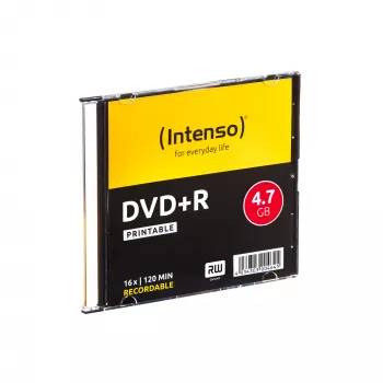 INTENSO DVD+R 4.7 GB 16x Printable 10 gab. Slimcase, 120 mm