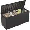 Āra glabāšanas kaste Keter 249722 270 L, laikapstākļiem izturīga, grafīta krāsa, taisnstūra 1180×440×580 mm