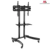 Maclean MC-739 profesionāls TV statīvs uz riteņiem, 32-65 collas (165,1 cm), līdz 40 kg, VESA līdz 400x600, melns