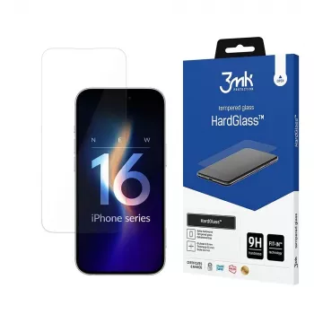 3MK HardGlass Clear caurspīdīgs stikla aizsargs Apple iPhone 16 Pro triecienizturīgs