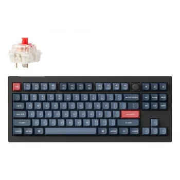 Keychron V3 Max bezvadu mehāniskā tastatūra RF Bluetooth Black Grey Tenkeyless