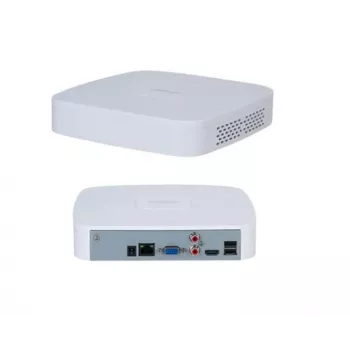 Tīkla video ierakstītājs DAHUA NVR2104-S3 4-kanālu, 1U, SATA HDD līdz 16 TB, 1080p/720p, 12V/1.5A, Balts