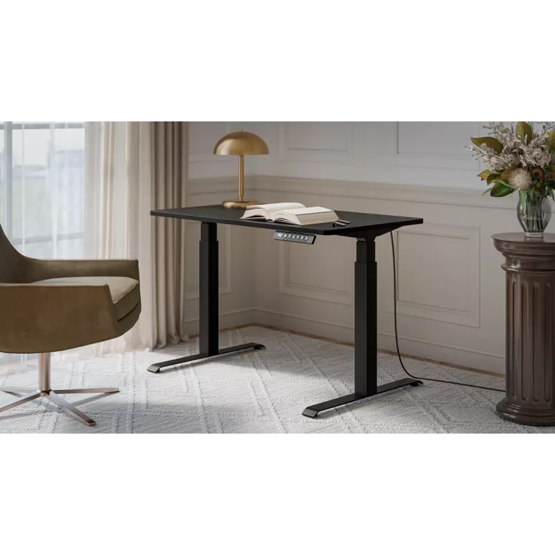 Elektriski regulējams rakstāmgalds MOON 1210×670 mm melns