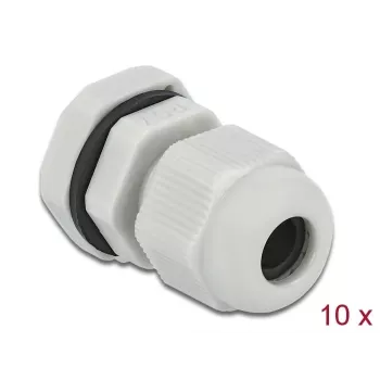 Kabeļa blīvslēgs DeLOCK 60193 Pelēks Plastmasa 10 gab.