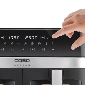 Caso Gaisa Fritieris DuoChef | 2200 W | 14 L | Melns