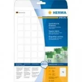 Pašlīmējošās printera uzlīmes HERMA Noņemamās uzlīmes A4 24x24 mm