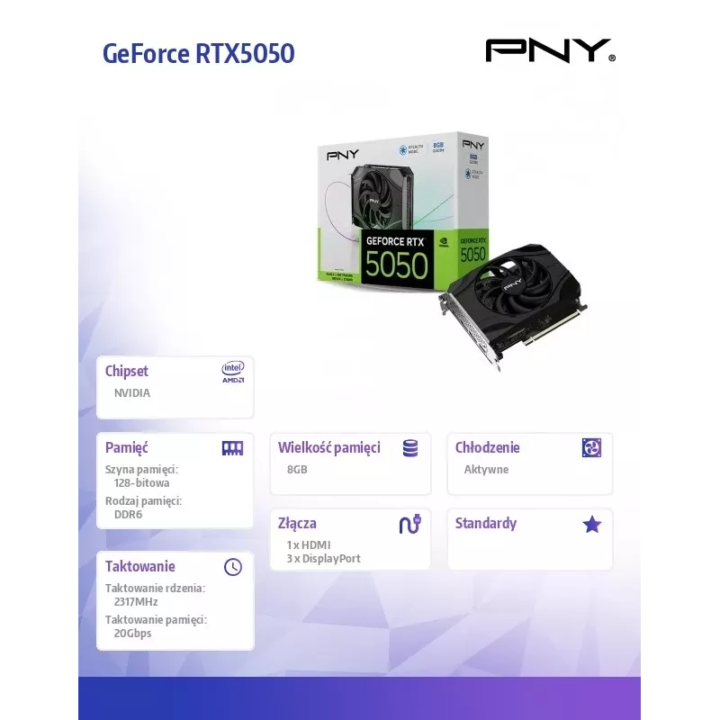 Videokarte NVIDIA GeForce RTX 5050 8 GB GDDR6