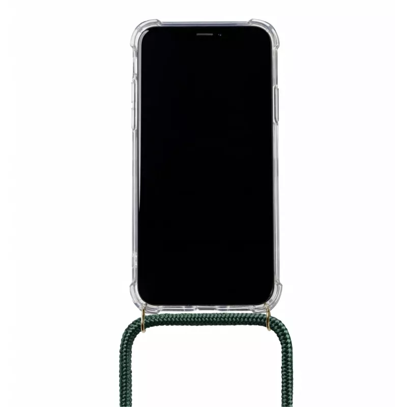 Telefona kakla soma Lookabe loo014 iPhone XR – zelta-zaļš aizsargmaciņš ar siksnu