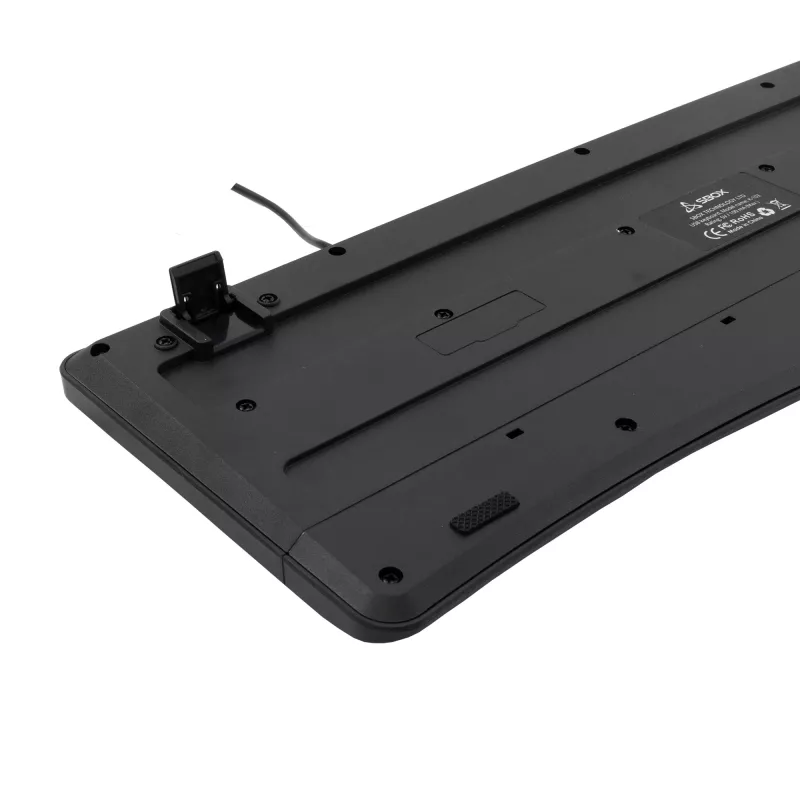Vadu USB tastatūra SBOX K-103 US Melna — US izkārtojums, USB savienojums