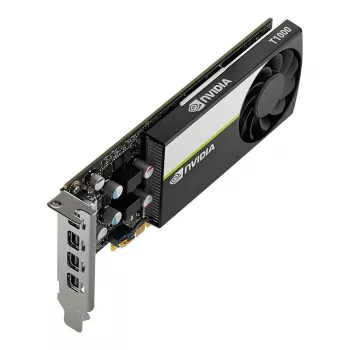 PNY NVIDIA T1000 4GB GDDR6 zema profila videokarte, 4x Mini DisplayPort (VCNT1000-SB)
