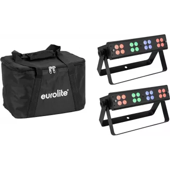 LED klusā josla EUROLITE 16x4W RGB/WW – kompakta LED gaismas josla ar RGB un silti baltu gaismu