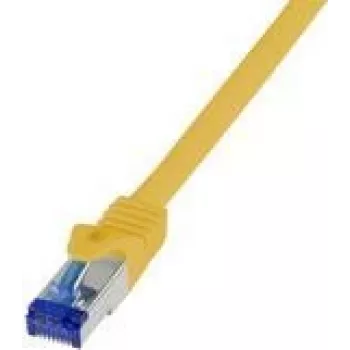 Logilink Professional - Patch kabelis - RJ-45 (T) uz RJ-45 (T) - 1 m - 6 mm - S/FTP - Cat.7 izejviela (kabelis) / CAT 6a (savienotāji) - bez halogēna, liets, bez aizķeršanās - dzeltens, RAL 1018