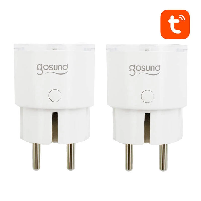 Viedais kontaktdakšs WiFi Gosund SP111 3680W 16A, Tuya 2 iepakojumā