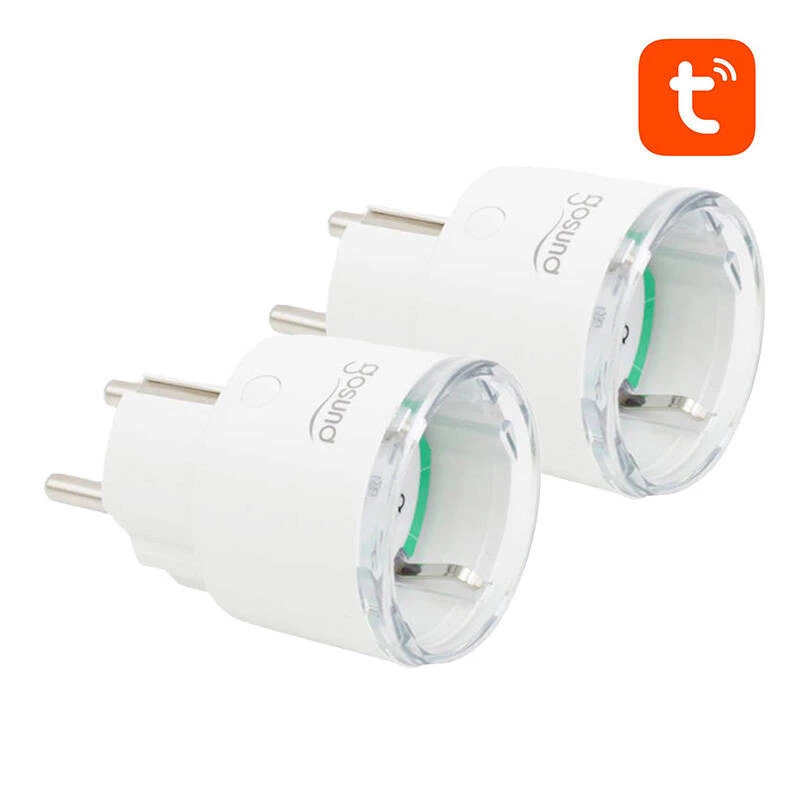 Viedais kontaktdakšs WiFi Gosund SP111 3680W 16A, Tuya 2 iepakojumā