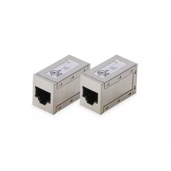Digitus CAT 6 modulārais savienotājs ekranēts 2 gab. RJ-45 zelta kontakti Sudrabs