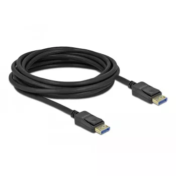 Delock DisplayPort kabelis - DisplayPort (vīr.) uz DisplayPort (vīr.) - DisplayPort 2.0 - 3,0 m - Atbalsta 10K 60 Hz (10 240 x 4320) - Melns (80263)