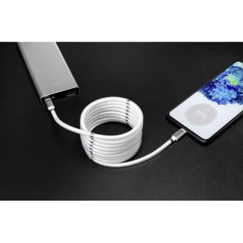 Renkforce USB kabelis USB 2.0 USB-C™ spraudnis, USB-C™ spraudnis 2,00 m Balts Apzeltīti kontakti (TO-6886785)