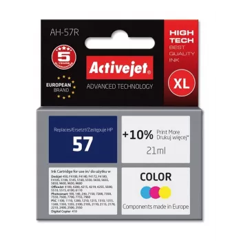 Activejet AH-57R tinte (HP 57 C6657AE aizstājēja; Premium; 21 ml; krāsaina)
