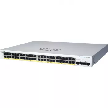 Pārvaldāms L2 Gigabit PoE slēdzis Cisco CBS220-24P-4X — 24x 10/100/1000 RJ‑45, 4x SFP+, 128 Gbit/s, 8192 MAC