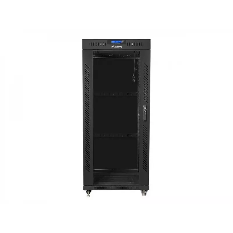 Brīvi stāvošs skapis Lanberg FF01-8037-12BL 37U 800 kg Melns
