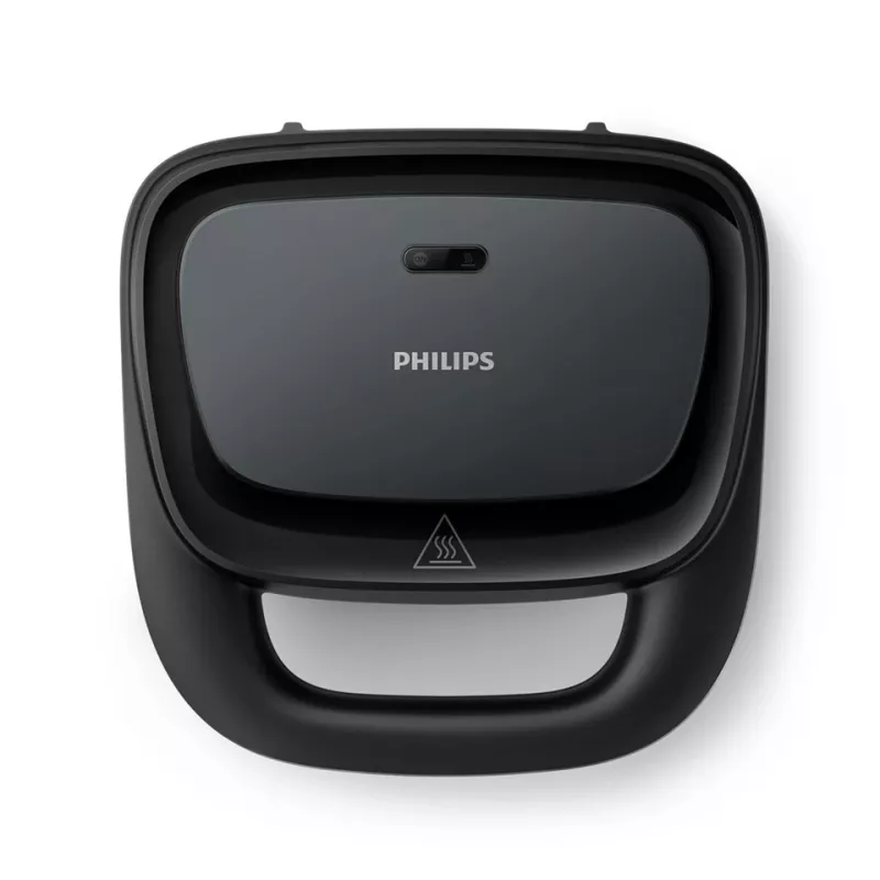 Vafeļu panna Philips HD2332/90 — 2 kvadrātveida vafeles, 750 W, melna