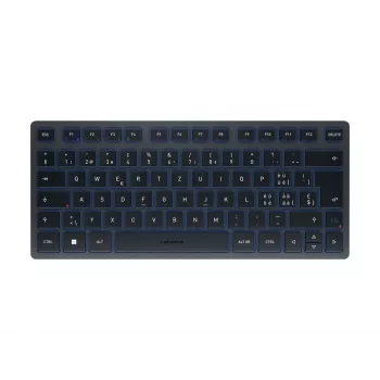 Bluetooth tastatūra CHERRY KW 7100 MINI BT QWERTZ Šveices zila bezvadu