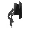 Monitoru roka up up Ekonomiska interaktīva pretsvara divu monitoru roka Matēti melna VESA 75x75/100x100