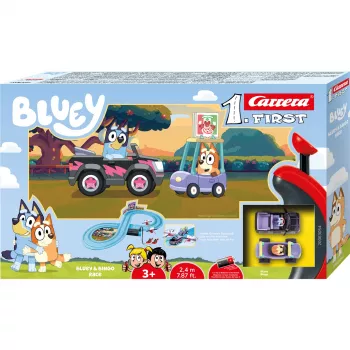 Carrera FIRST Bluey & Bingo Race – slota auto komplekts bērniem
