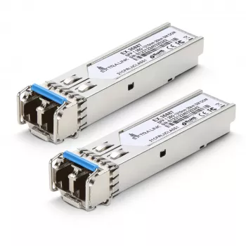 Extralink SFP 1.25G modulis 2 komplektā, 1.25Gbps, LC/UPC, 1310nm, 20km, vienmoda, DOM
