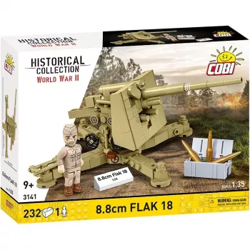 Cobi konstruktors 8,8 cm Flak 18 — 232 gabali, 1:35 mērogs