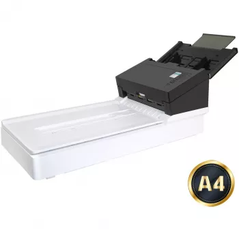 Avision ADF skeneris AD360GF — A4 ADF, 600 x 1200 DPI, 100-lapu padevējs, CIS, duplekss, LCD, balts