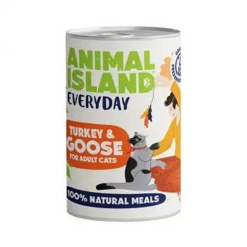 ANIMAL ISLAND Everyday Tītars un zoss - mitrā kaķu barība - 400g