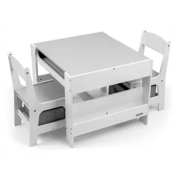Bērnu mēbeļu komplekts Milly Mally Sven White – modelis 5488, balts