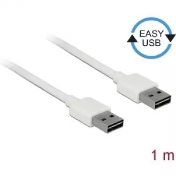 USB kabelis DeLOCK 85193 USB 2.0 1 m Balts